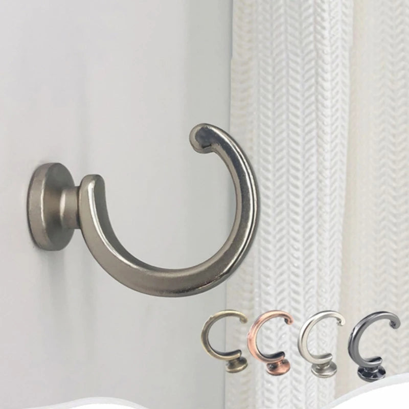 2 PC / Modern Shaped Metal Curtain Hook