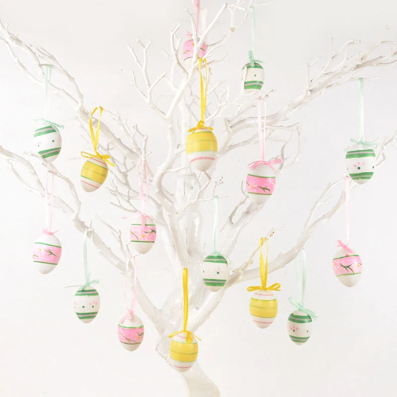 Easter Egg Tree Hanging Pendant / 12 PC