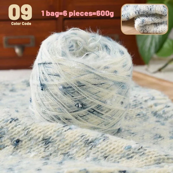 600g Colorful Dot Rainbow Soft Yarn