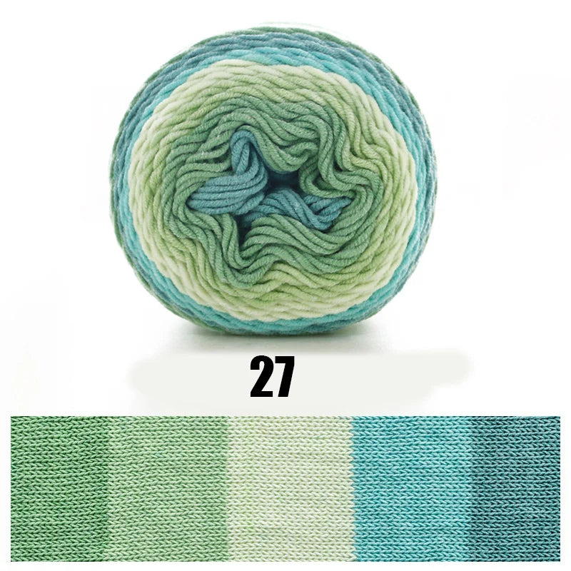 100g Ball Rainbow Cotton Yarn