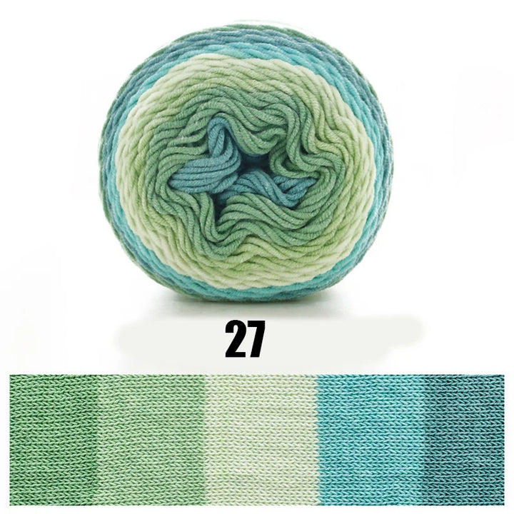 100g Ball Rainbow Cotton Yarn