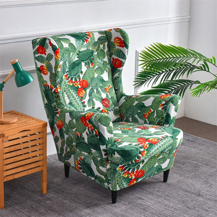 Classic Floral Stretch Armchair Cover