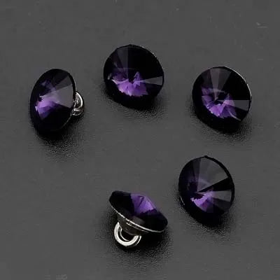 Vainoe 10mm Small Rhinestone Button - 10 PC