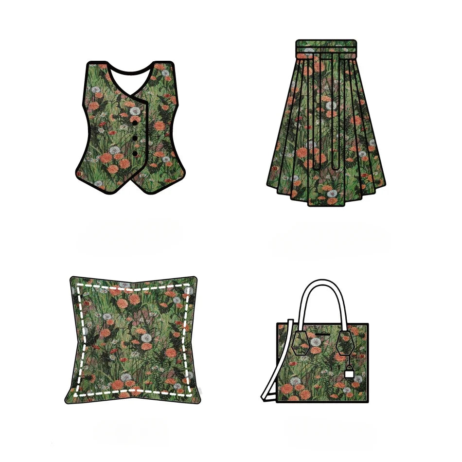 Iona Floral Woven Chenille Chenille Fabric