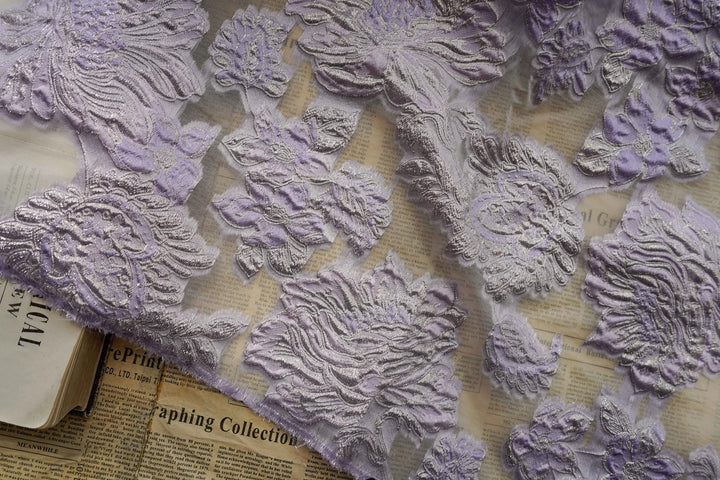 Asura Semi Sheer Woven Jacquard Fabric