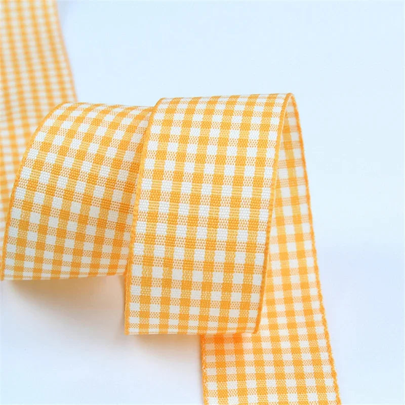 5 Yard / Polyester Plaid Decorative Ribbon Tape