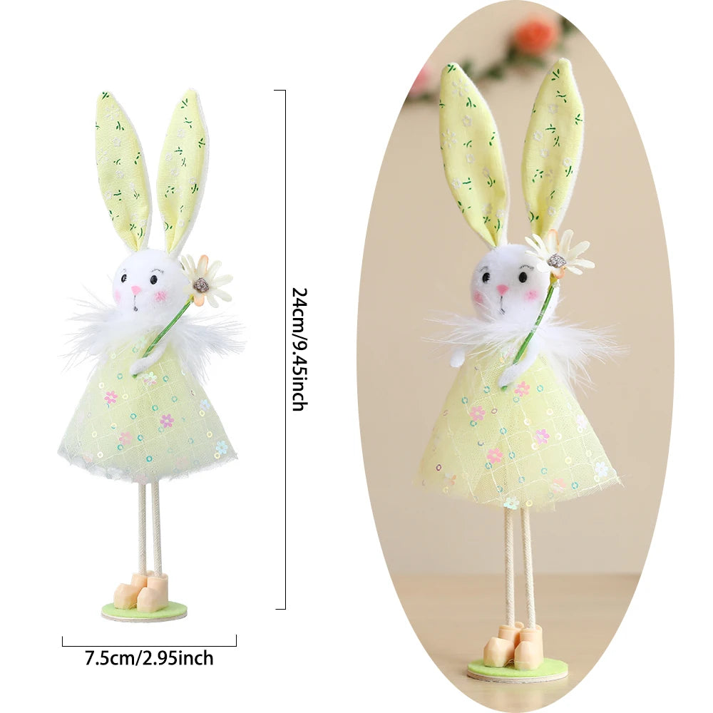 Easter Standing Flower Bunny Fairy Angels