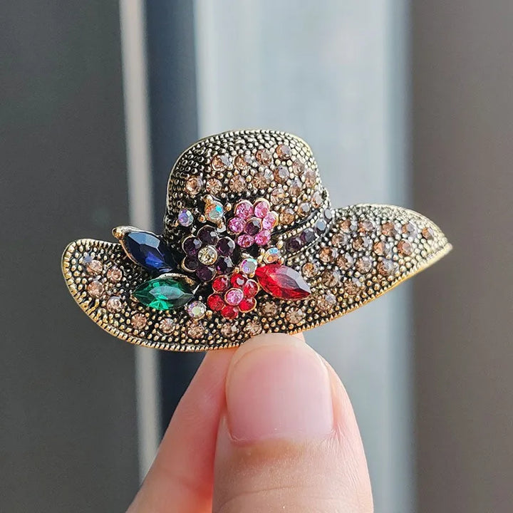 Aba Rhinestone Brooch