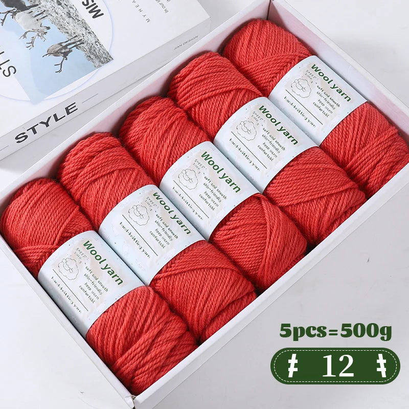 500g Gradient Color Rainbow Yarn