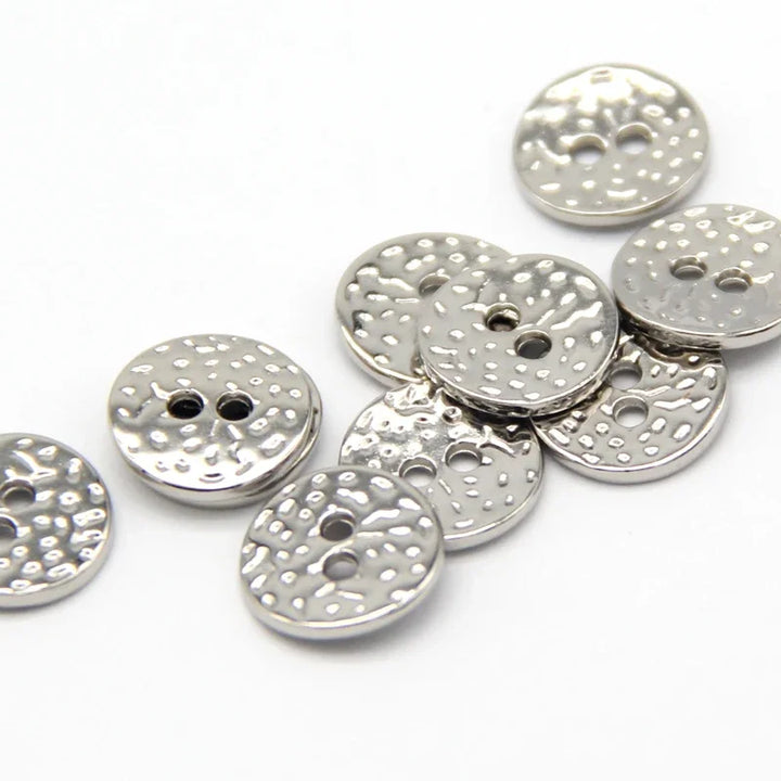 Celain 11mm Small Metal Button - 20 PC