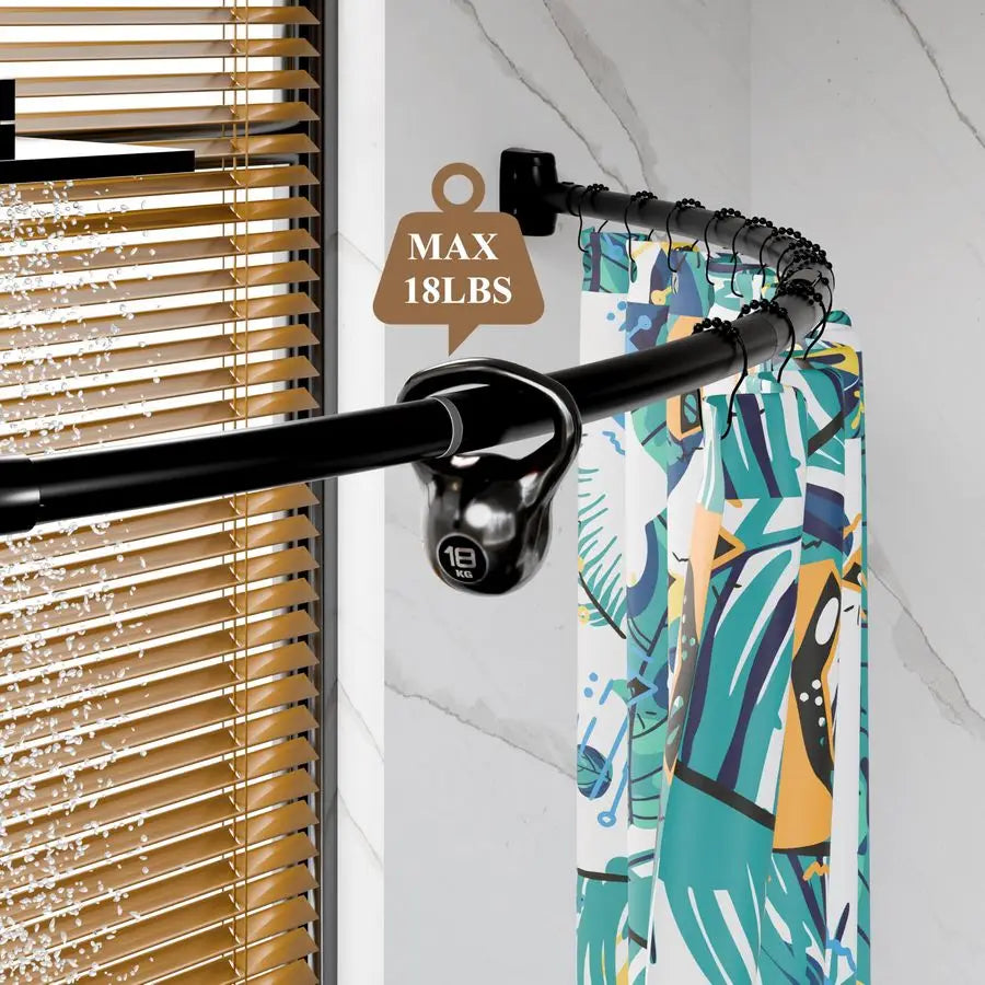 Flux Curved Shower Curtain Rod