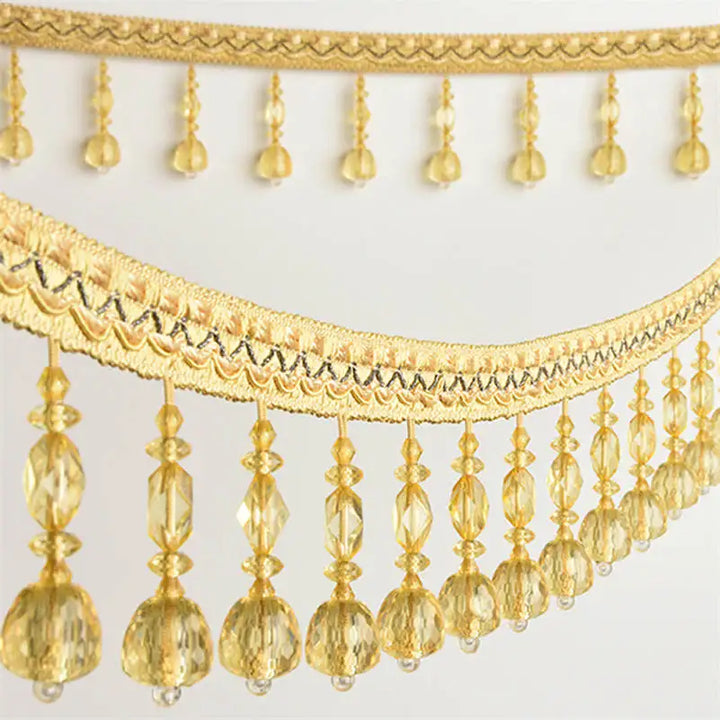 6 YARDS / Geros Beaded Tassel Fringe Trim