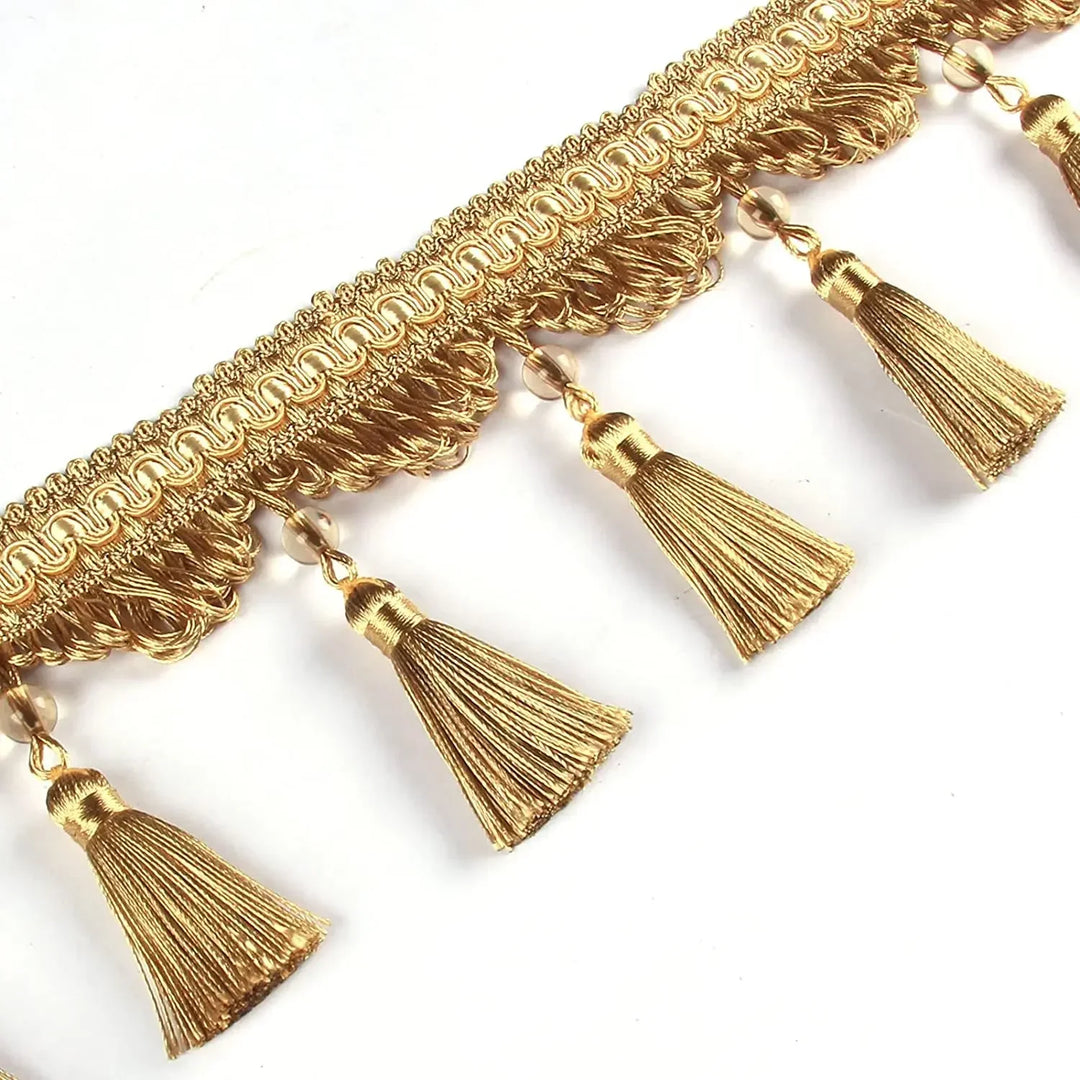 6 YARDS / Lucia Beaded Tassel Fringe Trim