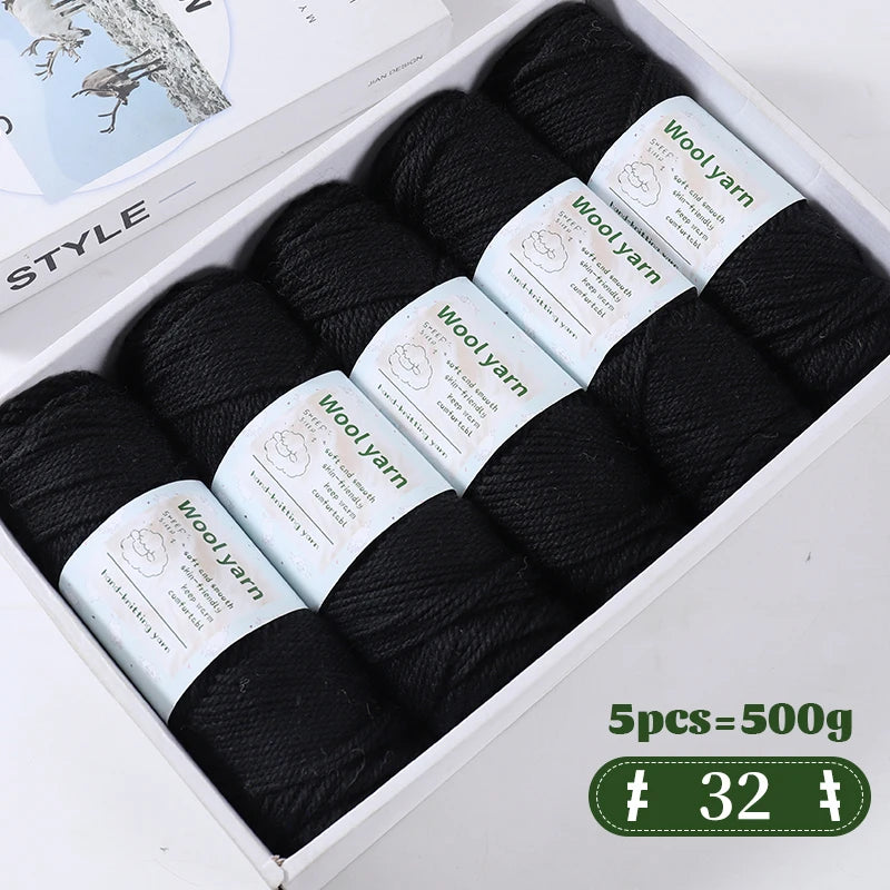 500g Gradient Color Rainbow Yarn