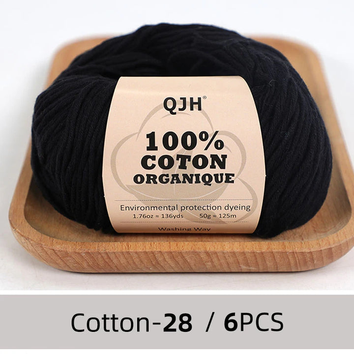 6 PC / 100% Egyptian Cotton Summer Soft Yarn