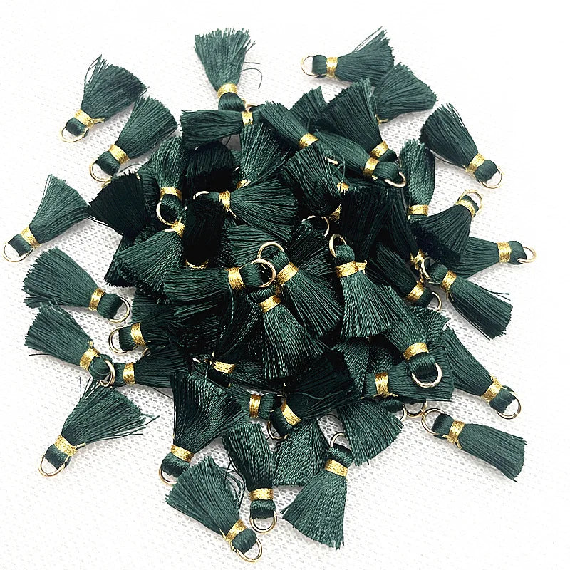 50 PC Mireau 20mm Mini Metal Hanging Ring Tassel
