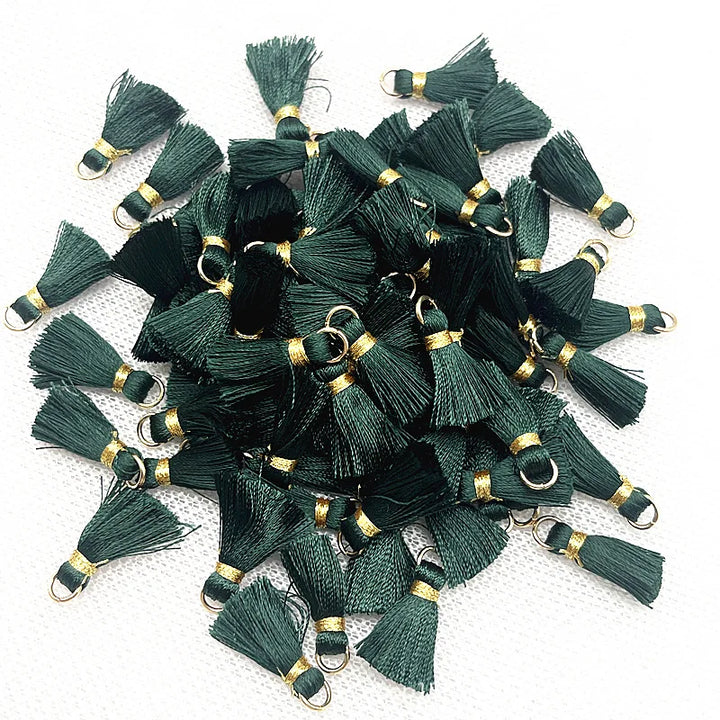 50 PC Mireau 20mm Mini Metal Hanging Ring Tassel