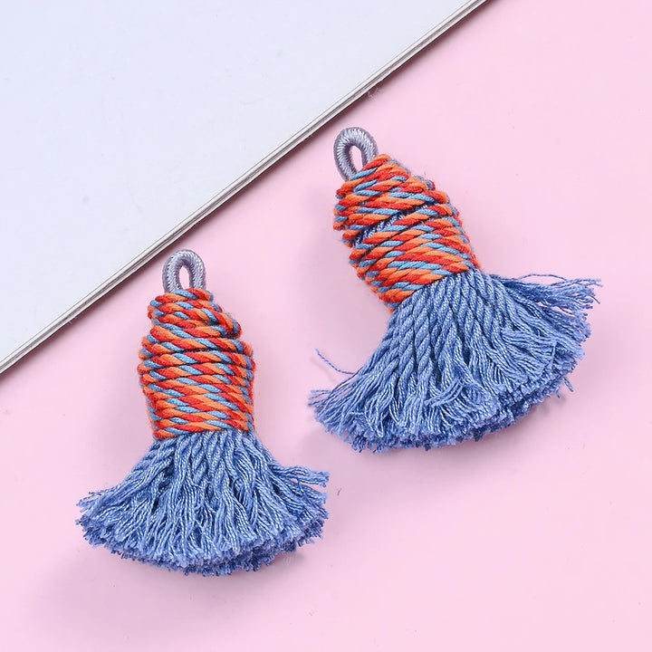 2 PC Nivelle Multicolor Tassel