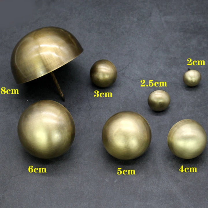 4pc Vintage 100% Brass Upholstery Tack Nails