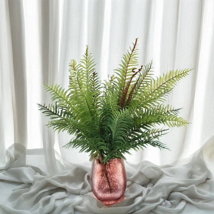 Fior 20 Inch Artificial Fern Leaves Faux Green Plant