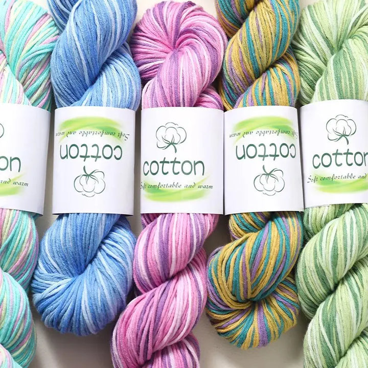 50g 100% Cotton Dyed Yarn