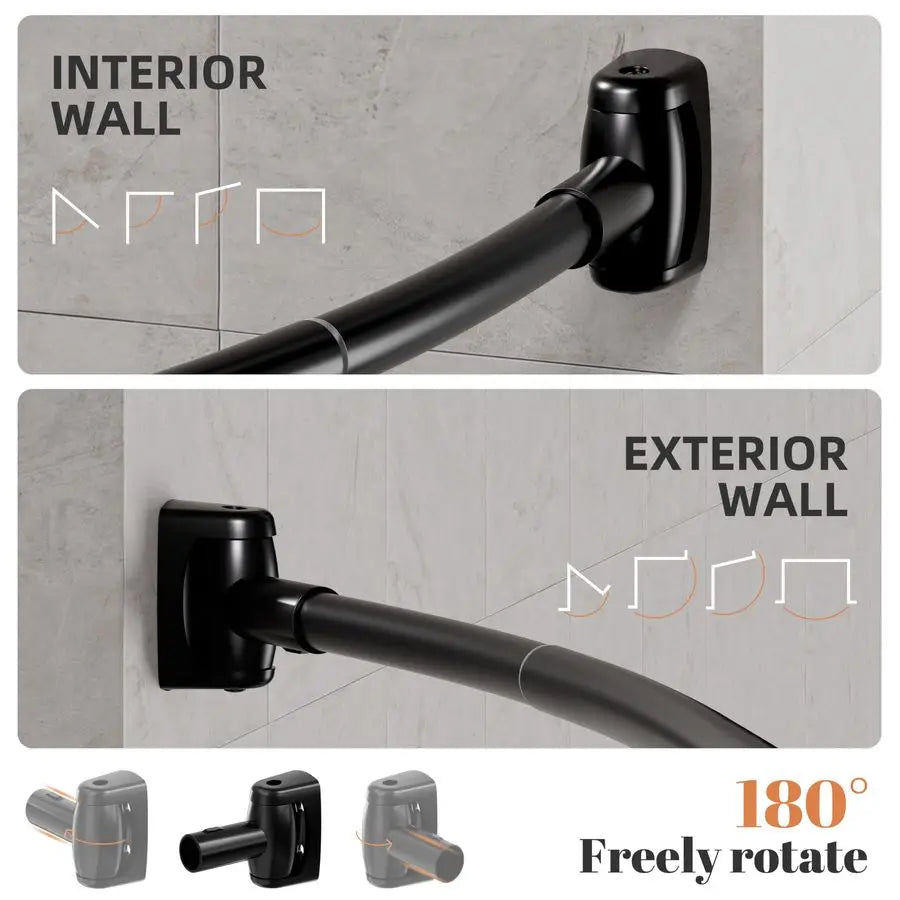 Flux Curved Shower Curtain Rod