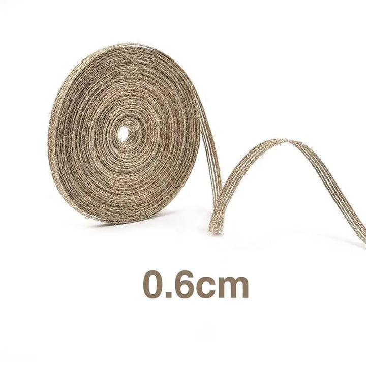 10 Meter / Hessian Burlap Ribbon Roll