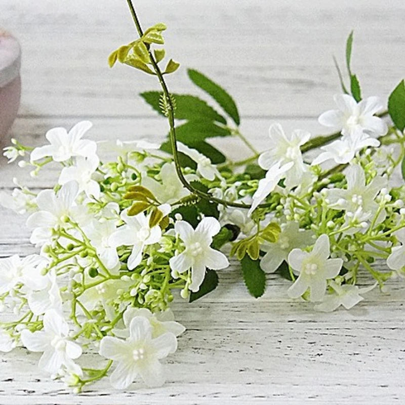 Sylvan 34 Inch Artificial Night Jasmine Long Stem Faux Flowers