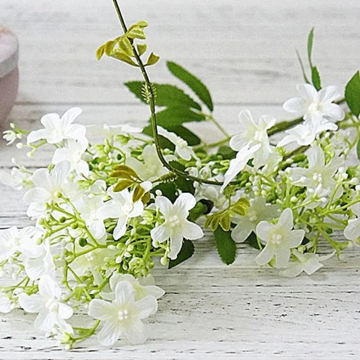 Sylvan 34 Inch Artificial Night Jasmine Long Stem Faux Flowers