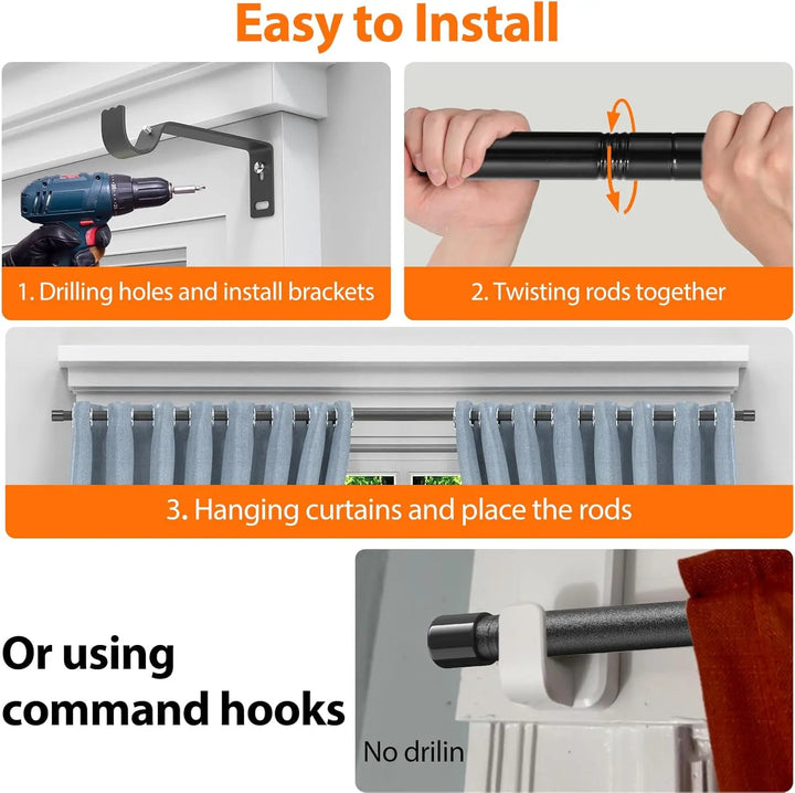 Strut 5/8 inch Curtain Rod
