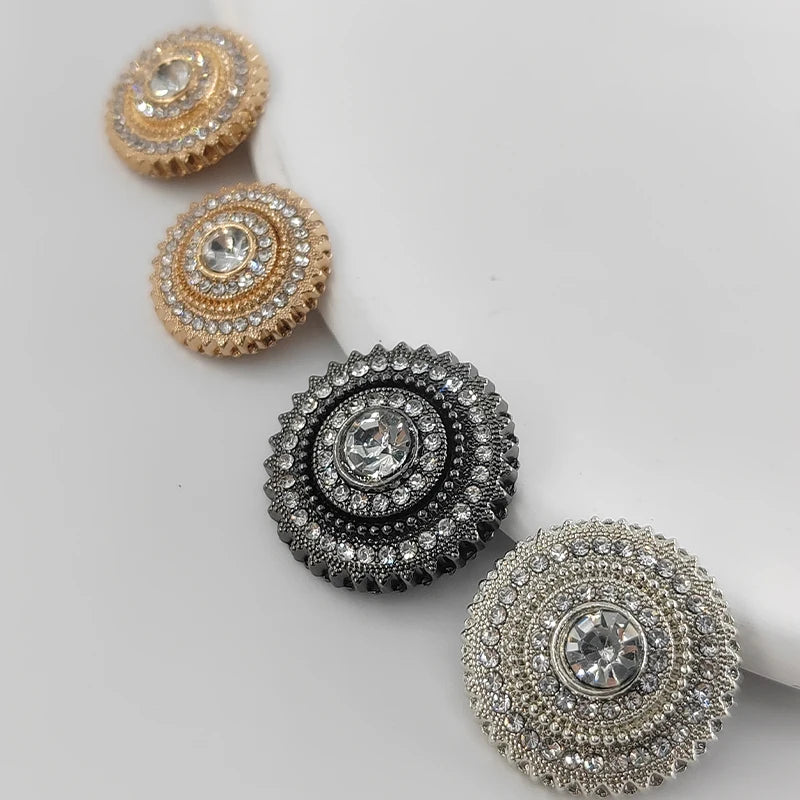 6 PC / Baso Rhinestones Buttons