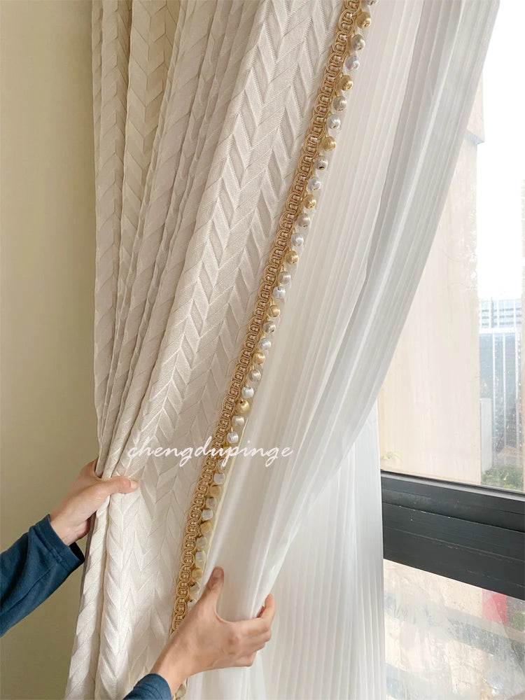 Palisade Geometric Jacquard Custom Made Curtain Drapery