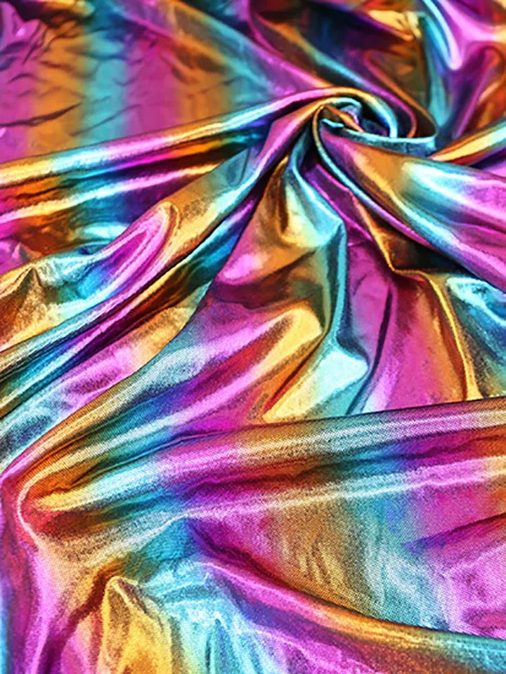 Gradient Stretch 10 Color / Thiago Gradient Metallic Stretch Fabric – Classic Modern Fabrics