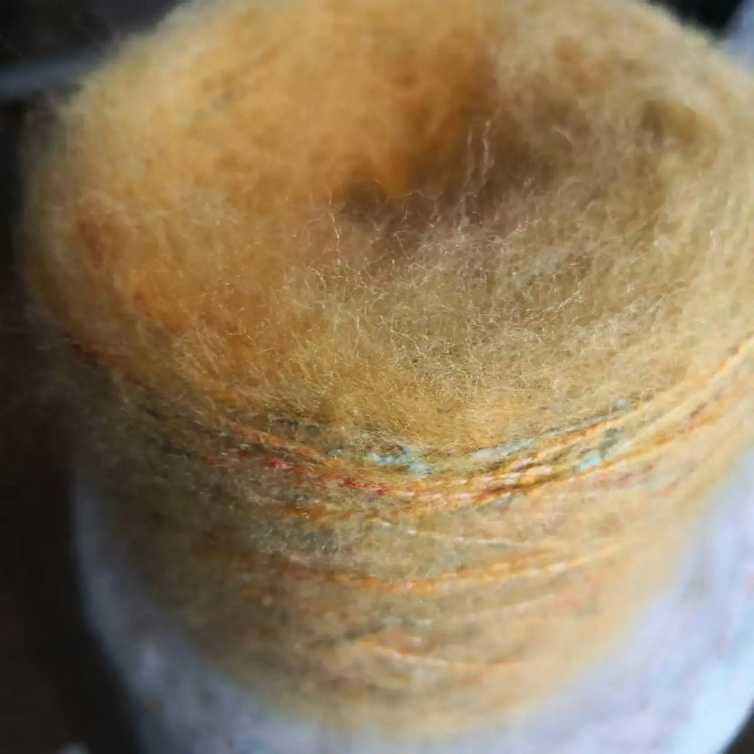 250g Ball Rainbow Faux Mohair Yarn