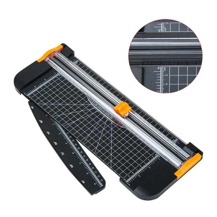 A4 Small Paper Cutter with Pull-Out Ruler