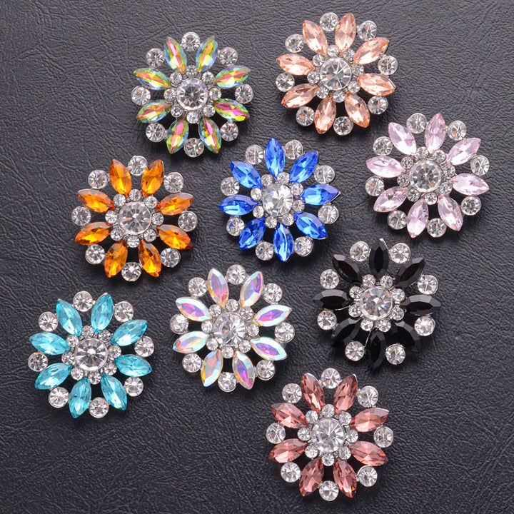 5 PC / Esoic Rhinestone Buttons