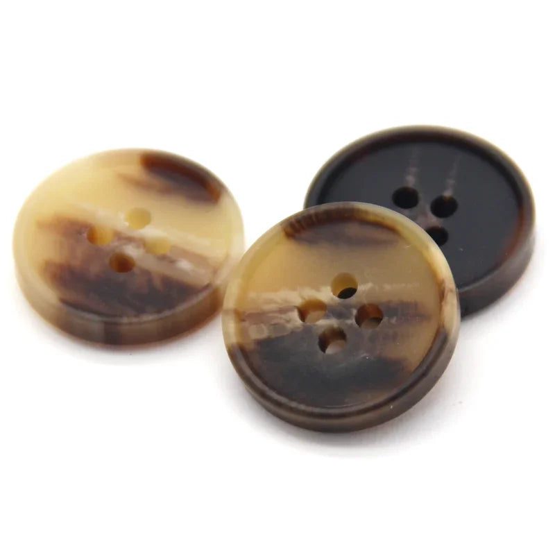 Franks 25mm 30mm Resin Horn Button - 10 PC