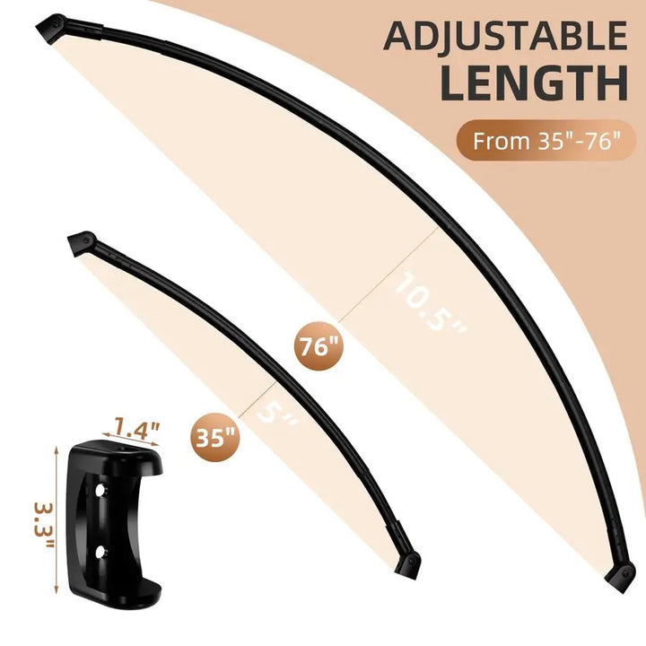 Flux Curved Shower Curtain Rod
