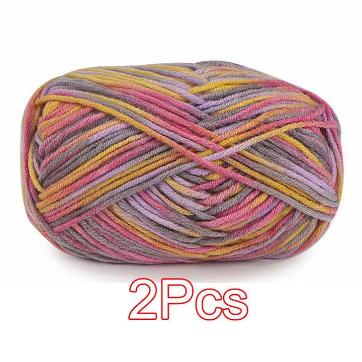 2PC / Tie-dye Crochet Yarn