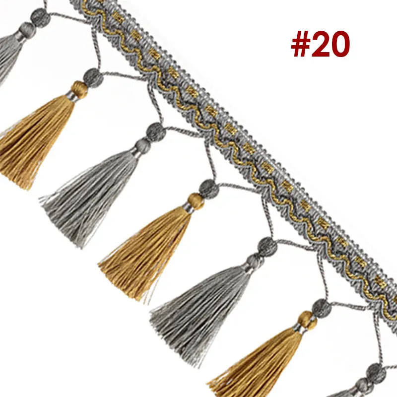 3 YARDS / Junsone Beaded Tassel Fringe Trim