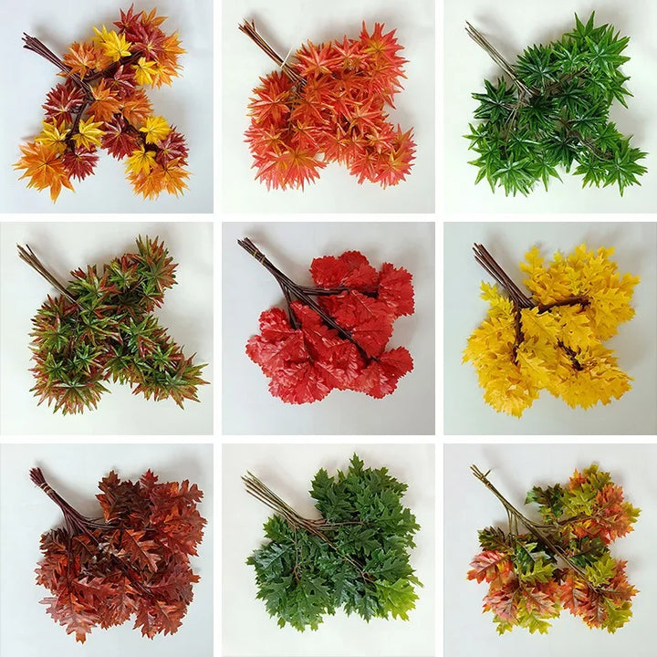 12pc Nuvola Artificial Banyan Leaf Leaves
