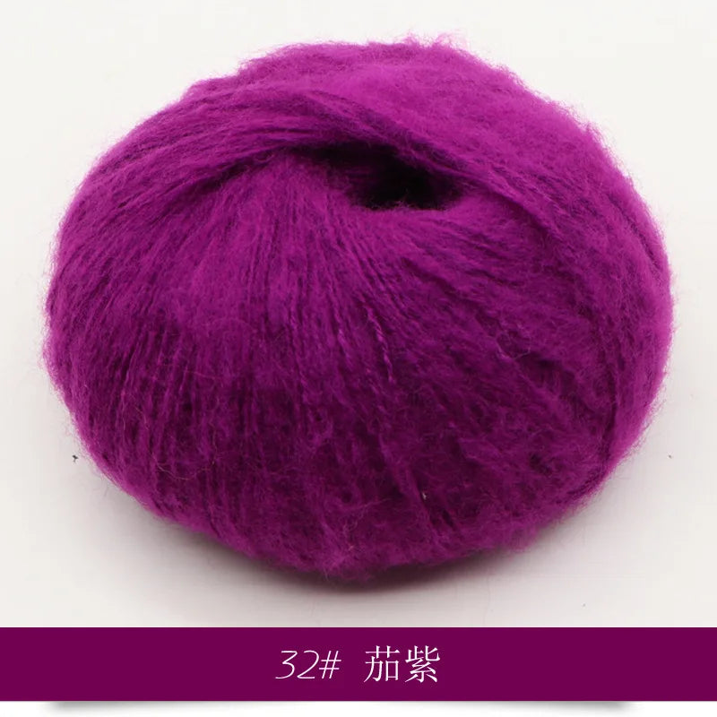 25g 1Pc Mohair Yarn for Hand Knitting