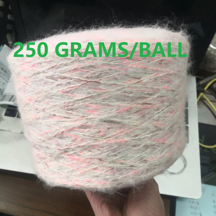 250g Ball Rainbow Faux Mohair Yarn
