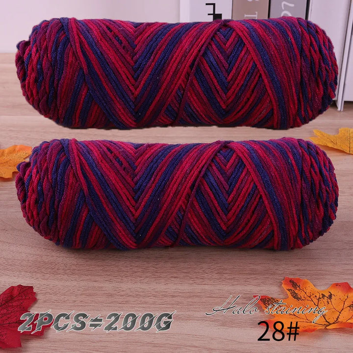 2 PC / Multicolor Acrylic Sweater Yarn