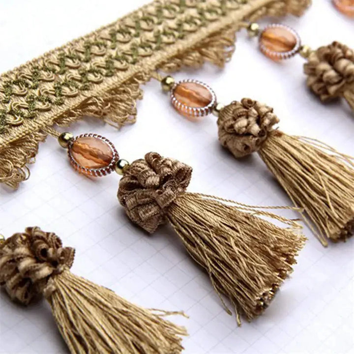 Mito Beaded Tassel Fringe Trim