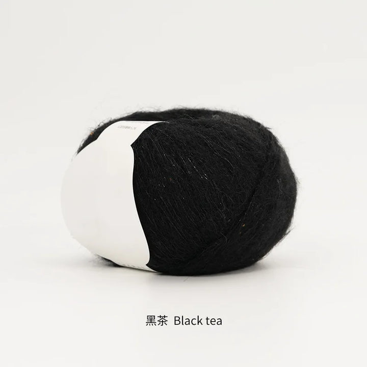 50g Golden Sequined Mohair Yarn