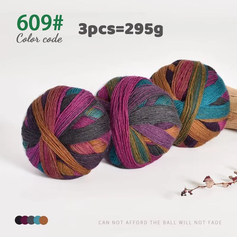 295g Colorful Wool Yarn