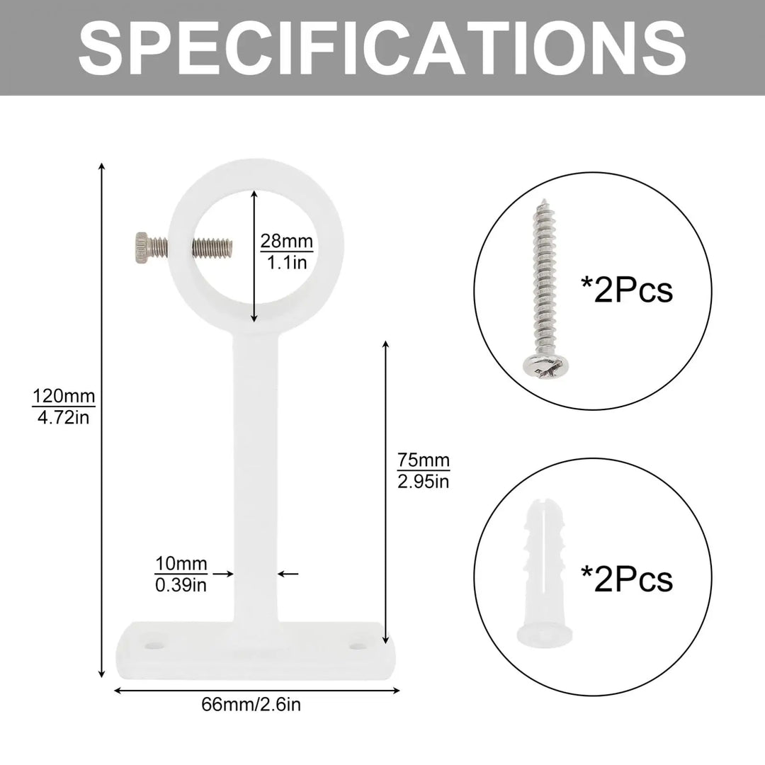 28mm / 1 Inch Heavy Duty Metal Support Bracket