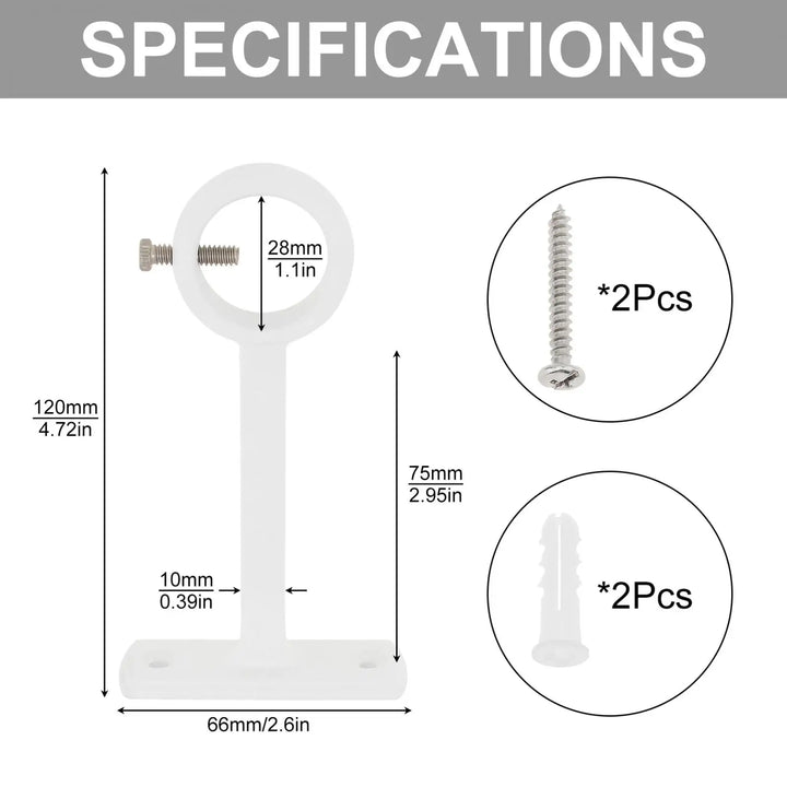 28mm / 1 Inch Heavy Duty Metal Support Bracket