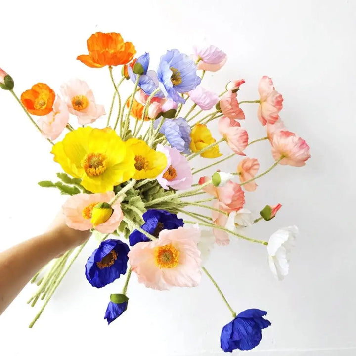 Fake Poppies Flowers